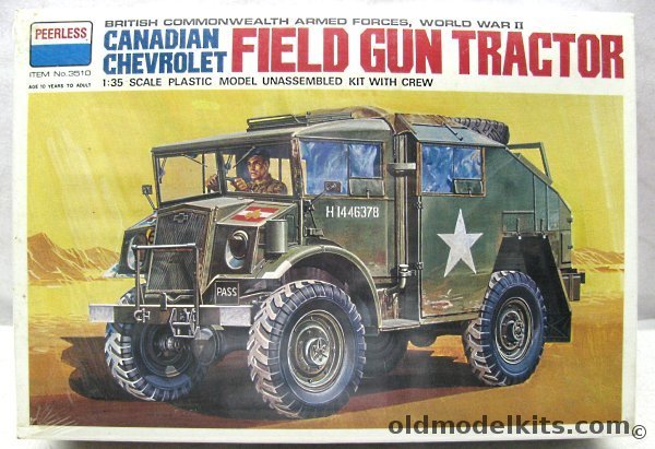 Peerless 1/35 Canadian Chevrolet Field Gun Tractor - British Commonwealth Forces World War II, 3510 plastic model kit